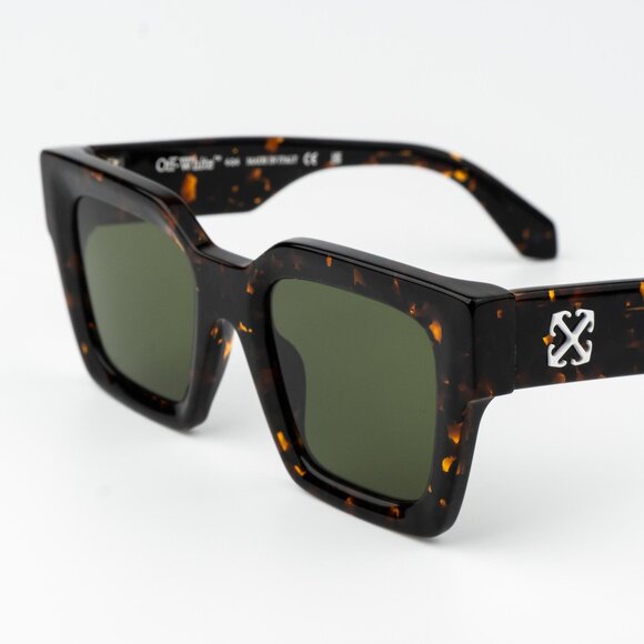 Off-White JACKSON Women Sunglasses Havana Green  Square OERI13I JACKSON 6055 - Picture 4 of 13